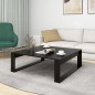 vidaXL Mesa de centro madera contrachapada negro 100x100x35 cm vidaXL Mesa de centro madera contrachapada negro 100x100x35 cm