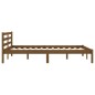 vidaXL Sofá cama madera maciza de pino marrón miel 120x200 cm vidaXL Sofá cama madera maciza de pino marrón miel 120x200 cm