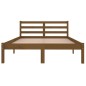 vidaXL Sofá cama madera maciza de pino marrón miel 120x200 cm vidaXL Sofá cama madera maciza de pino marrón miel 120x200 cm