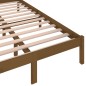 vidaXL Sofá cama madera maciza de pino marrón miel 120x200 cm vidaXL Sofá cama madera maciza de pino marrón miel 120x200 cm