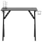 vidaXL Escritorio gaming con patas en forma de Y negro 90x60x75 cm vidaXL Escritorio gaming con patas en forma de Y negro 90x60x75 cm