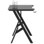 vidaXL Escritorio gaming con patas en forma de Y negro 90x60x75 cm vidaXL Escritorio gaming con patas en forma de Y negro 90x60x75 cm