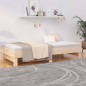 vidaXL Sofá cama extraíble madera maciza de pino 2x(90x200) cm vidaXL Sofá cama extraíble madera maciza de pino 2x(90x200) cm