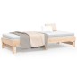 vidaXL Sofá cama extraíble madera maciza de pino 2x(90x200) cm vidaXL Sofá cama extraíble madera maciza de pino 2x(90x200) cm
