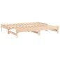 vidaXL Sofá cama extraíble madera maciza de pino 2x(90x200) cm vidaXL Sofá cama extraíble madera maciza de pino 2x(90x200) cm