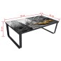 vidaXL Mesa de centro con tablero de cristal rectangular vidaXL Mesa de centro con tablero de cristal rectangular