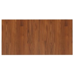 vidaXL Encimera baño madera maciza tratada marrón oscuro 80x40x2,5 cm