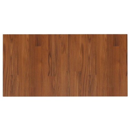 vidaXL Encimera baño madera maciza tratada marrón oscuro 80x40x2,5 cm