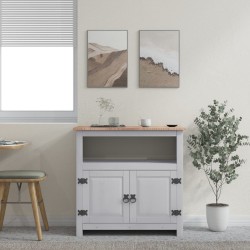 vidaXL Mueble de TV Corona Range pino mexicano gris 80x43x78 cm