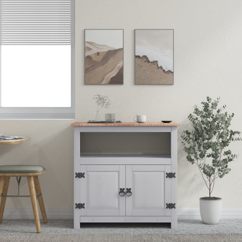 vidaXL Mueble de TV Corona Range pino mexicano gris 80x43x78 cm vidaXL Mueble de TV Corona Range pino mexicano gris 80x43x78 cm