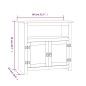 vidaXL Mueble de TV Corona Range pino mexicano gris 80x43x78 cm vidaXL Mueble de TV Corona Range pino mexicano gris 80x43x78 cm