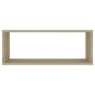 vidaXL Estante cubo pared 4 uds contrachapado roble Sonoma 60x15x23 cm vidaXL Estante cubo pared 4 uds contrachapado roble Sonoma 60x15x23 cm