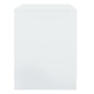 vidaXL Mesita de noche madera ingeniería blanco brillo 45x34,5x44,5 cm vidaXL Mesita de noche madera ingeniería blanco brillo 45x34,5x44,5 cm