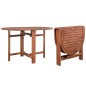 vidaXL Mesa de jardín de madera de acacia maciza 120x70x74 cm