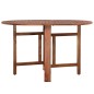 vidaXL Mesa de jardín de madera de acacia maciza 120x70x74 cm
