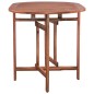vidaXL Mesa de jardín de madera de acacia maciza 120x70x74 cm