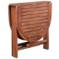 vidaXL Mesa de jardín de madera de acacia maciza 120x70x74 cm