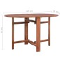 vidaXL Mesa de jardín de madera de acacia maciza 120x70x74 cm