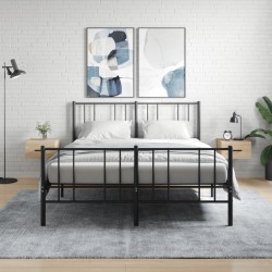 vidaXL Mesitas de noche de pared 2 uds color roble Sonoma 35x35x20 cm