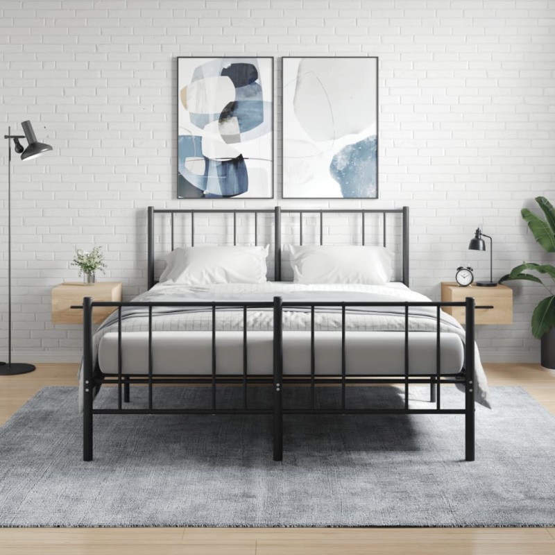 vidaXL Mesitas de noche de pared 2 uds color roble Sonoma 35x35x20 cm vidaXL Mesitas de noche de pared 2 uds color roble Sonoma 35x35x20 cm