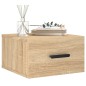 vidaXL Mesitas de noche de pared 2 uds color roble Sonoma 35x35x20 cm vidaXL Mesitas de noche de pared 2 uds color roble Sonoma 35x35x20 cm
