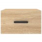 vidaXL Mesitas de noche de pared 2 uds color roble Sonoma 35x35x20 cm vidaXL Mesitas de noche de pared 2 uds color roble Sonoma 35x35x20 cm