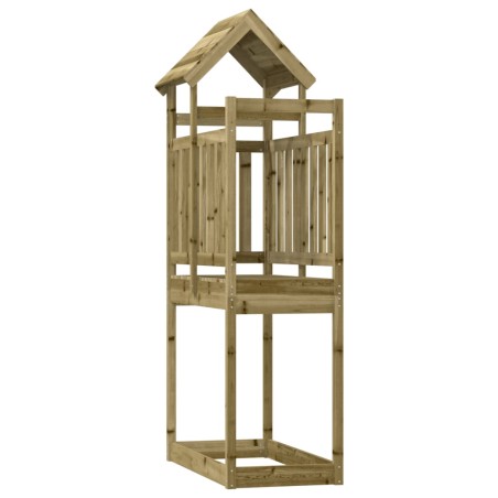 vidaXL Torre de juegos madera pino impregnada 52,5x110,5x214 cm