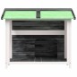 vidaXL Caseta para perros madera maciza de pino gris 96x87x80,5 cm vidaXL Caseta para perros madera maciza de pino gris 96x87x80,5 cm