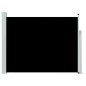 vidaXL Toldo lateral retráctil de jardín negro 140x500 cm vidaXL Toldo lateral retráctil de jardín negro 140x500 cm