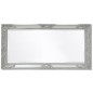 vidaXL Espejo de pared estilo barroco plateado 100x50 cm vidaXL Espejo de pared estilo barroco plateado 100x50 cm