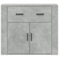 vidaXL Aparador de madera contrachapada gris hormigón 80x33x70 cm vidaXL Aparador de madera contrachapada gris hormigón 80x33x70 cm