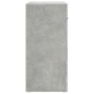 vidaXL Aparador de madera contrachapada gris hormigón 80x33x70 cm vidaXL Aparador de madera contrachapada gris hormigón 80x33x70 cm