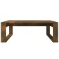 vidaXL Mesa de centro madera contrachapada roble ahumado 100x100x35 cm vidaXL Mesa de centro madera contrachapada roble ahumado 100x100x35 cm