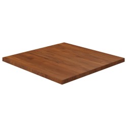 vidaXL Tablero de mesa cuadrada madera roble marrón oscuro 60x60x2,5cm