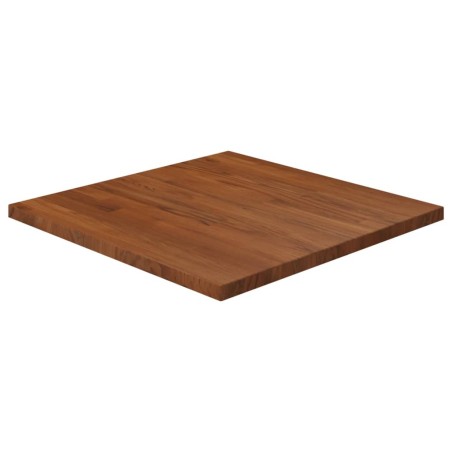 vidaXL Tablero de mesa cuadrada madera roble marrón oscuro 60x60x2,5cm
