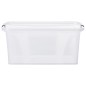 vidaXL Cajas de almacenamiento con tapa 2 unidades transparente 32 L vidaXL Cajas de almacenamiento con tapa 2 unidades transparente 32 L
