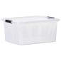vidaXL Cajas de almacenamiento con tapa 2 unidades transparente 32 L vidaXL Cajas de almacenamiento con tapa 2 unidades transparente 32 L