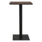 vidaXL Mesa de bistró ceniza oscuro 70x70x107 cm vidaXL Mesa de bistró ceniza oscuro 70x70x107 cm