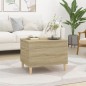 vidaXL Mesa de centro madera contrachapada roble Sonoma 60x44,5x45 cm vidaXL Mesa de centro madera contrachapada roble Sonoma 60x44,5x45 cm