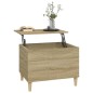 vidaXL Mesa de centro madera contrachapada roble Sonoma 60x44,5x45 cm vidaXL Mesa de centro madera contrachapada roble Sonoma 60x44,5x45 cm