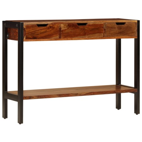 vidaXL Aparador con 3 cajones madera maciza de Sheesham 110x35x75 cm