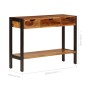 vidaXL Aparador con 3 cajones madera maciza de Sheesham 110x35x75 cm vidaXL Aparador con 3 cajones madera maciza de Sheesham 110x35x75 cm