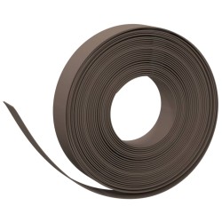 vidaXL Bordura de jardín polietileno marrón 10 m 10 cm