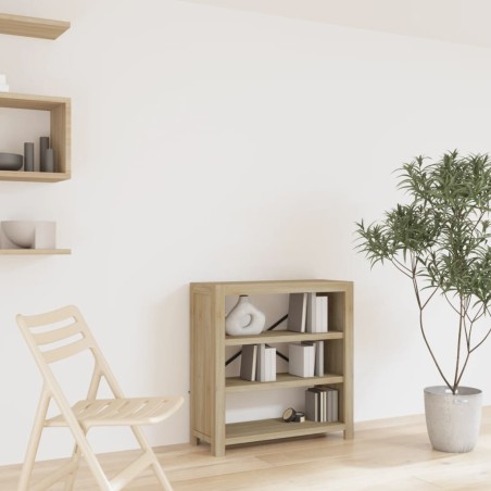 vidaXL Estantería de 3 nieveles madera maciza de acacia 80x30x80 cm