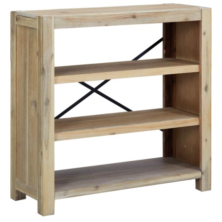 vidaXL Estantería de 3 nieveles madera maciza de acacia 80x30x80 cm