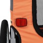 vidaXL Remolque de bicicleta para mascotas naranja y gris vidaXL Remolque de bicicleta para mascotas naranja y gris
