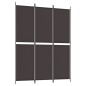 vidaXL Biombo divisor de 3 paneles de tela marrón 150x200 cm vidaXL Biombo divisor de 3 paneles de tela marrón 150x200 cm