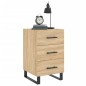 vidaXL Mesita de noche madera de ingeniería roble Sonoma 40x40x66 cm vidaXL Mesita de noche madera de ingeniería roble Sonoma 40x40x66 cm