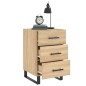 vidaXL Mesita de noche madera de ingeniería roble Sonoma 40x40x66 cm vidaXL Mesita de noche madera de ingeniería roble Sonoma 40x40x66 cm