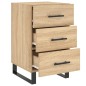 vidaXL Mesita de noche madera de ingeniería roble Sonoma 40x40x66 cm vidaXL Mesita de noche madera de ingeniería roble Sonoma 40x40x66 cm